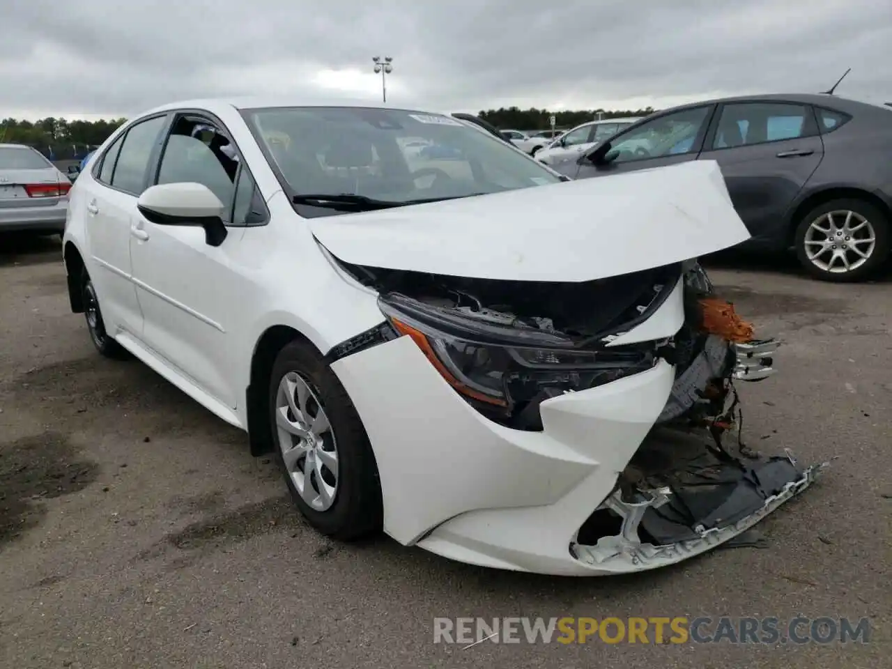 1 Photograph of a damaged car JTDEPMAE3MJ120524 TOYOTA COROLLA 2021