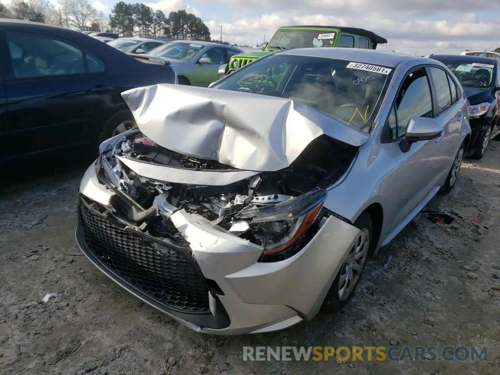 2 Photograph of a damaged car JTDEPMAE3MJ120815 TOYOTA COROLLA 2021