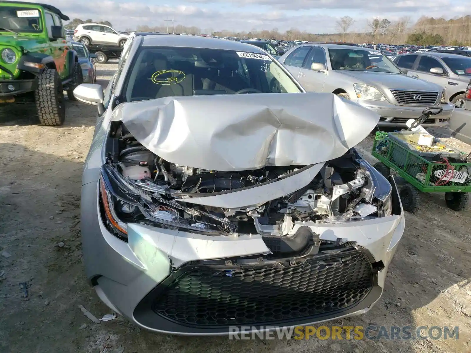 9 Photograph of a damaged car JTDEPMAE3MJ120815 TOYOTA COROLLA 2021