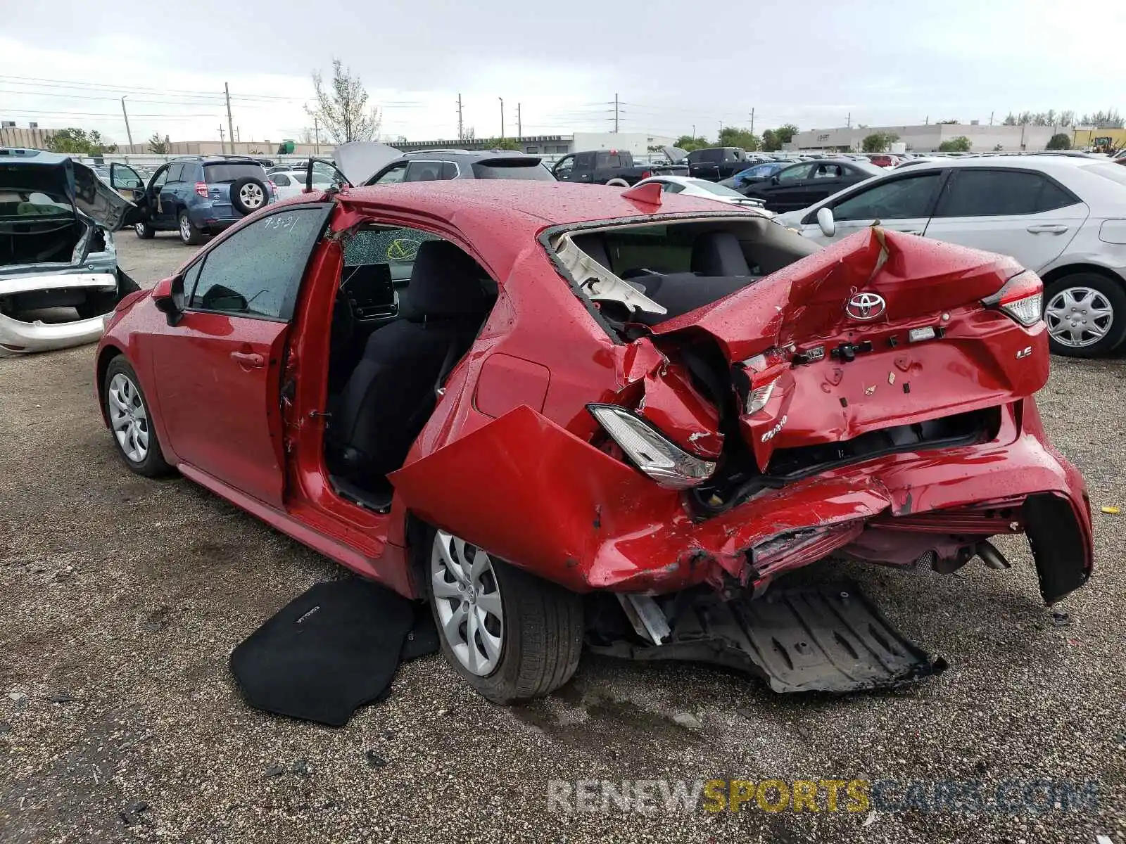 3 Photograph of a damaged car JTDEPMAE3MJ121611 TOYOTA COROLLA 2021