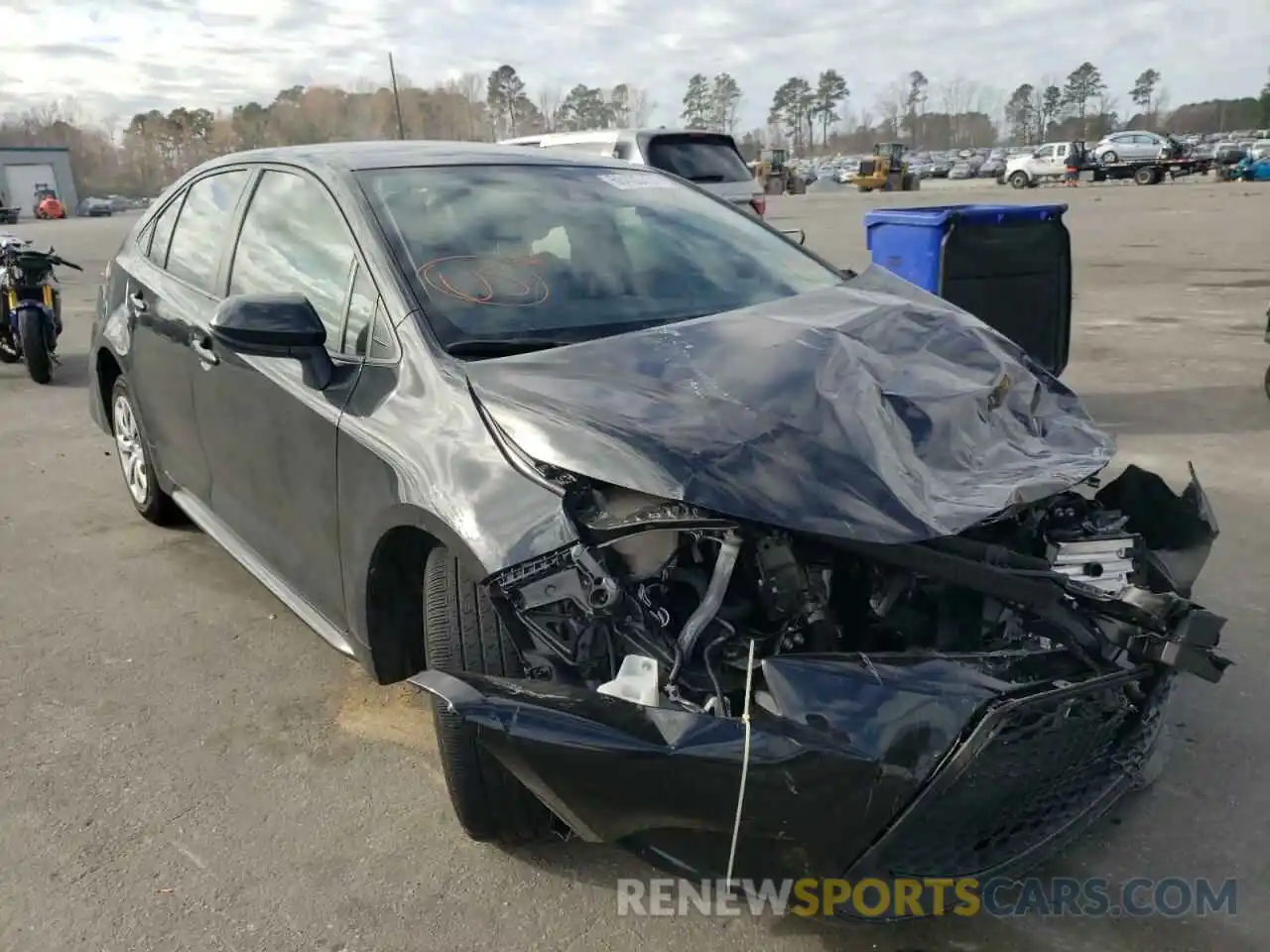 1 Photograph of a damaged car JTDEPMAE3MJ124668 TOYOTA COROLLA 2021