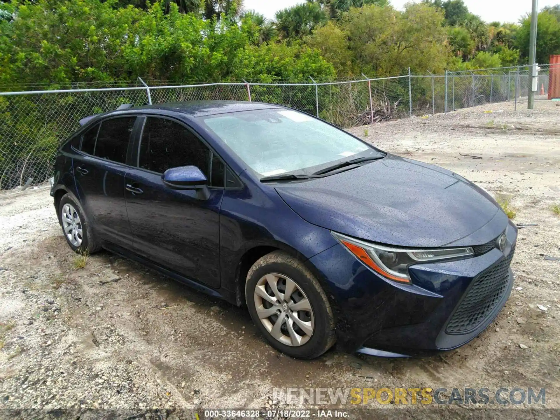 1 Photograph of a damaged car JTDEPMAE3MJ126288 TOYOTA COROLLA 2021