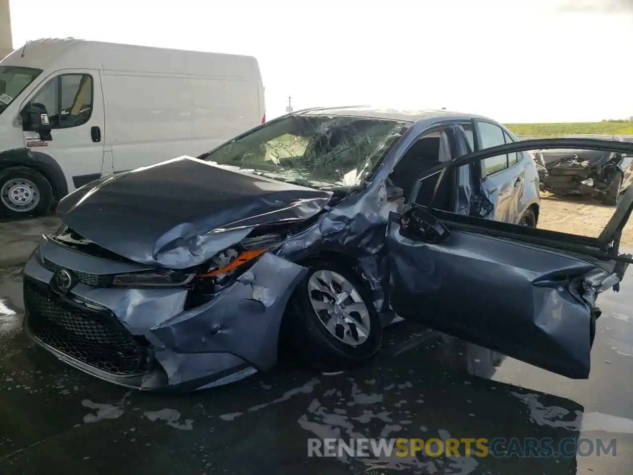 2 Photograph of a damaged car JTDEPMAE3MJ126484 TOYOTA COROLLA 2021