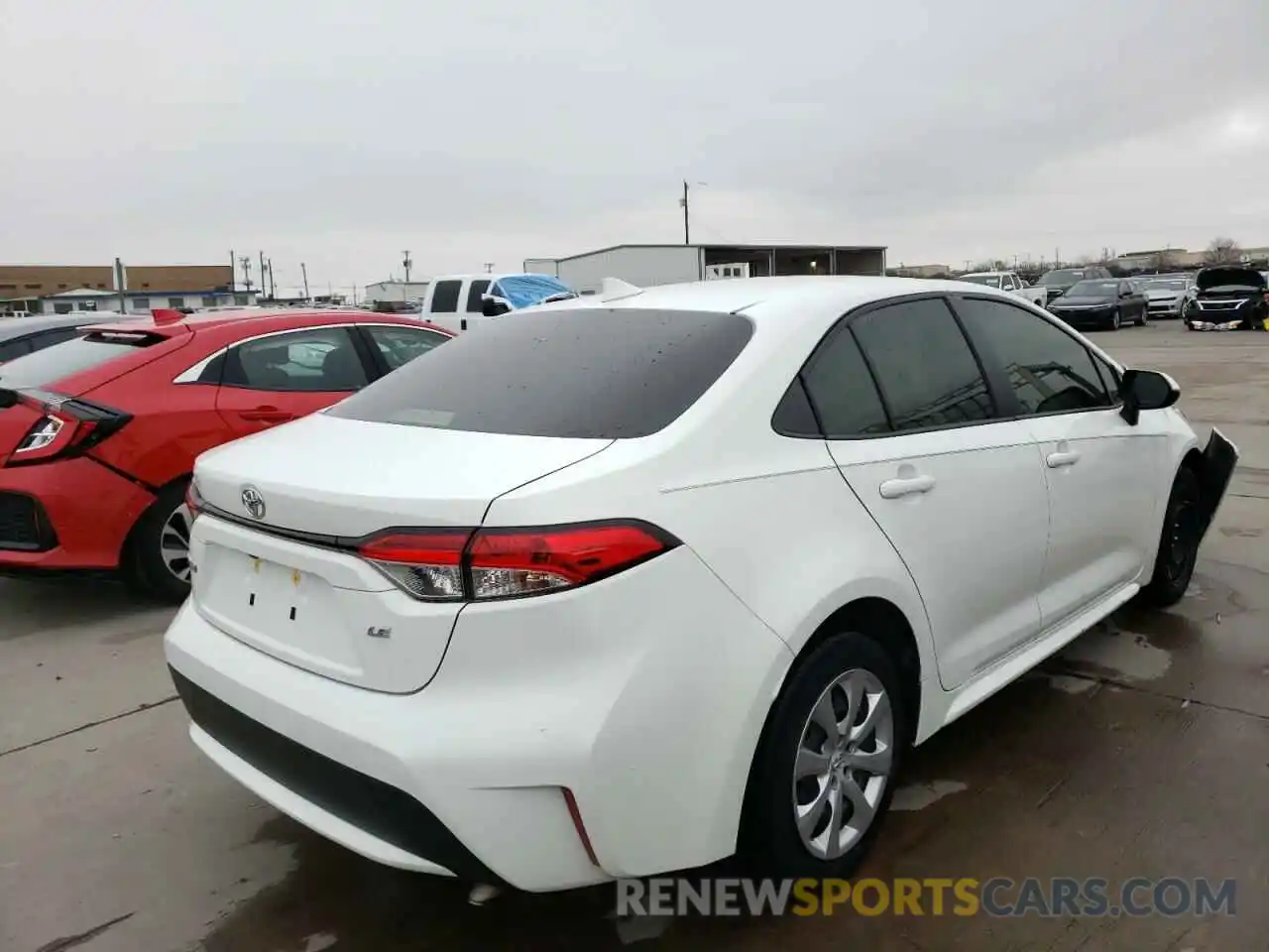 4 Photograph of a damaged car JTDEPMAE3MJ127571 TOYOTA COROLLA 2021