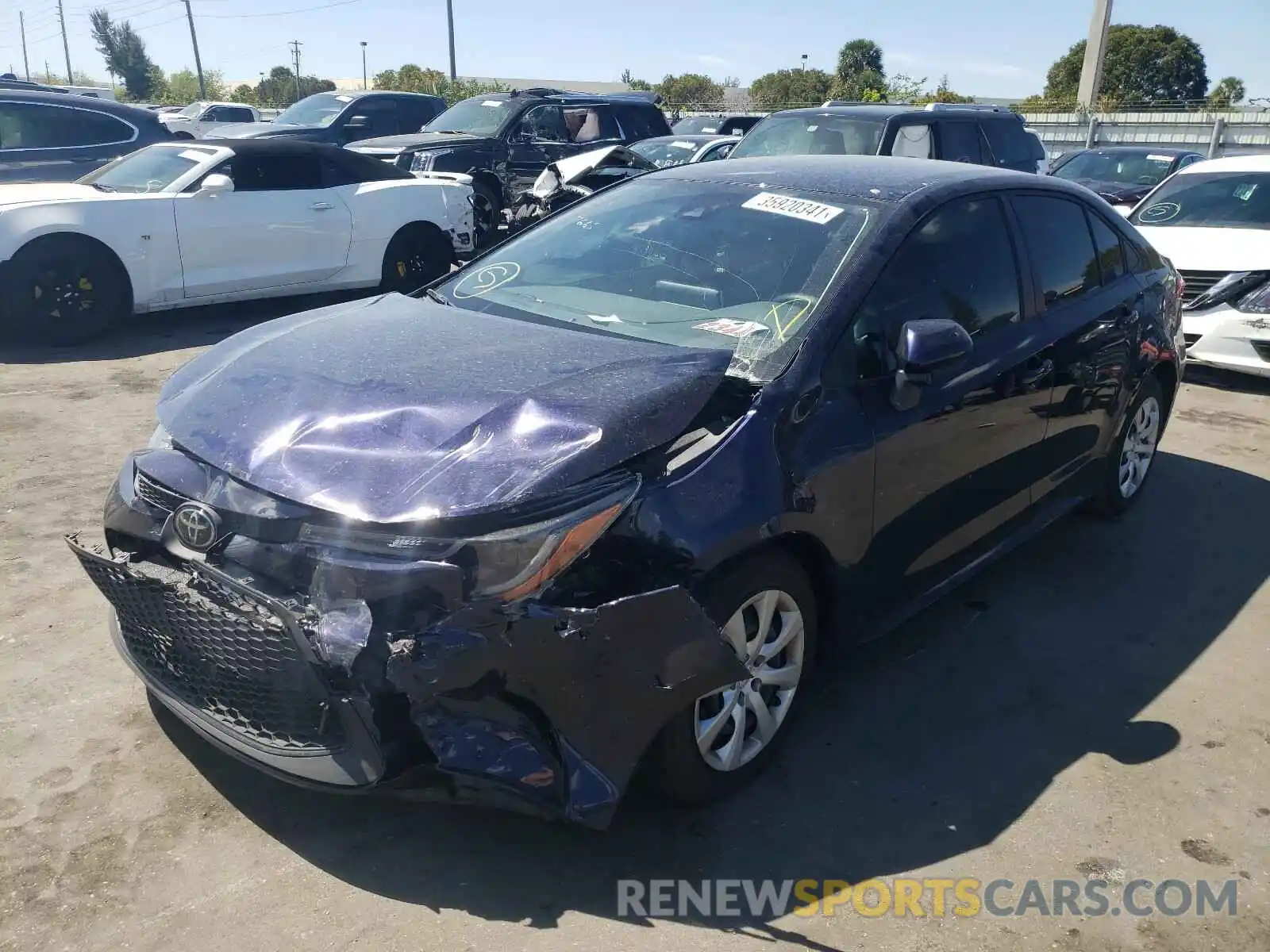 2 Photograph of a damaged car JTDEPMAE3MJ127666 TOYOTA COROLLA 2021