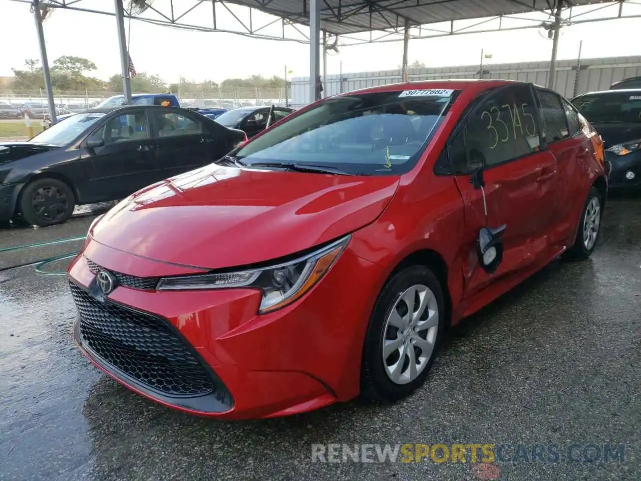 2 Photograph of a damaged car JTDEPMAE3MJ132317 TOYOTA COROLLA 2021