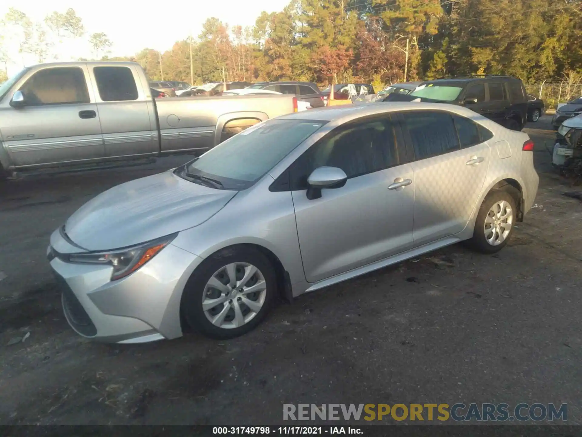 2 Photograph of a damaged car JTDEPMAE3MJ132625 TOYOTA COROLLA 2021