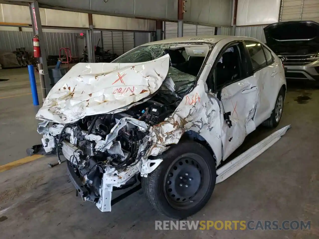 2 Photograph of a damaged car JTDEPMAE3MJ132639 TOYOTA COROLLA 2021