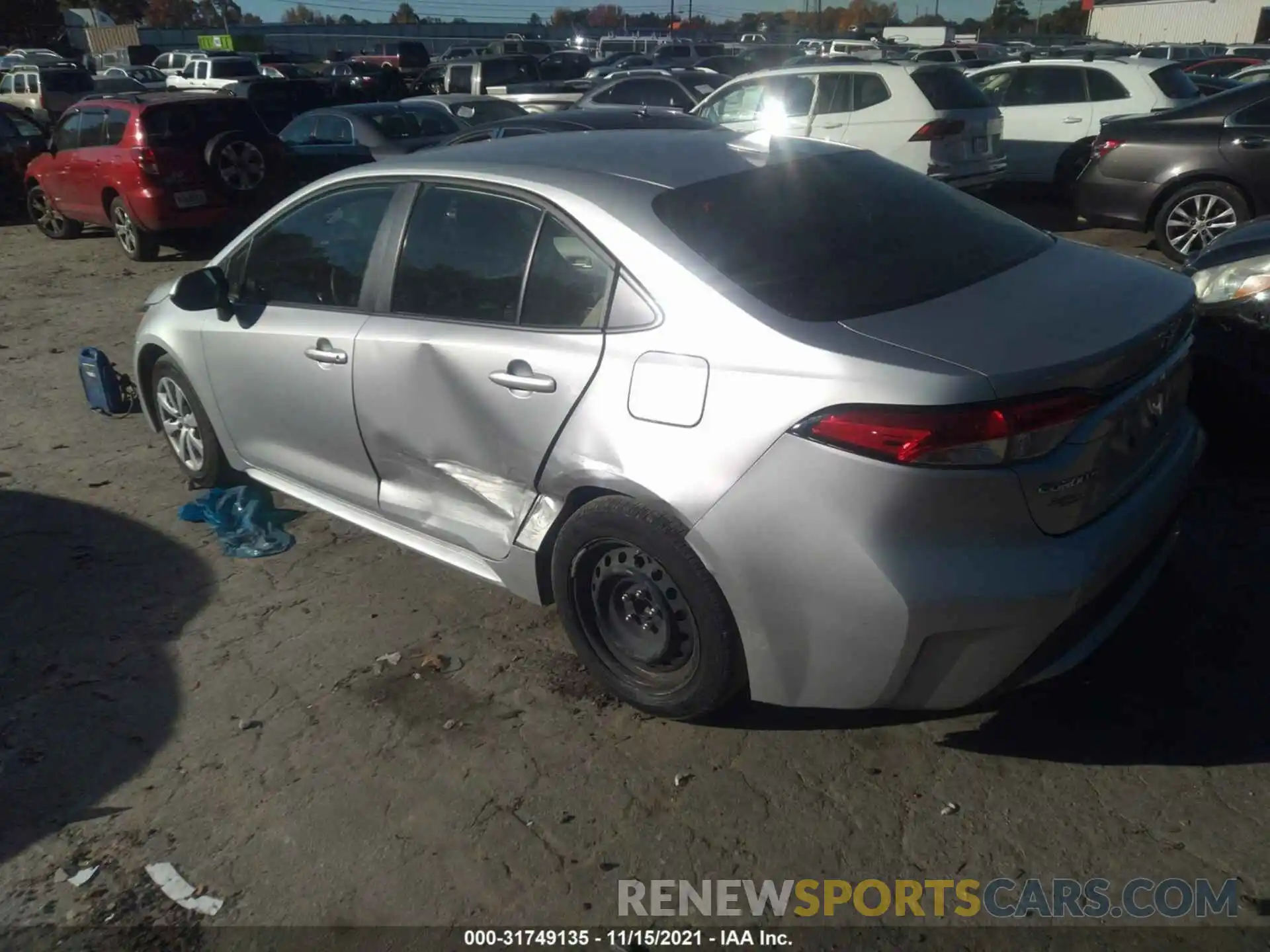 3 Photograph of a damaged car JTDEPMAE3MJ133760 TOYOTA COROLLA 2021