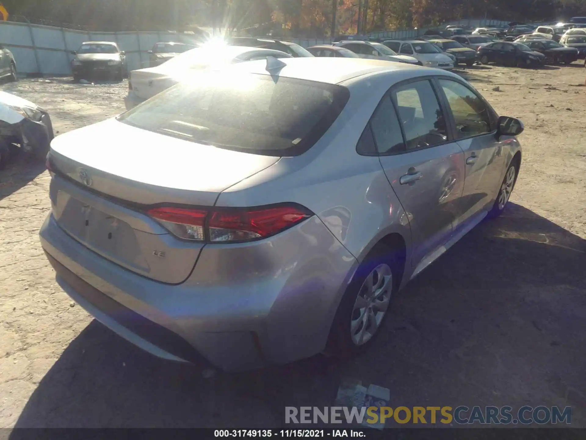 4 Photograph of a damaged car JTDEPMAE3MJ133760 TOYOTA COROLLA 2021