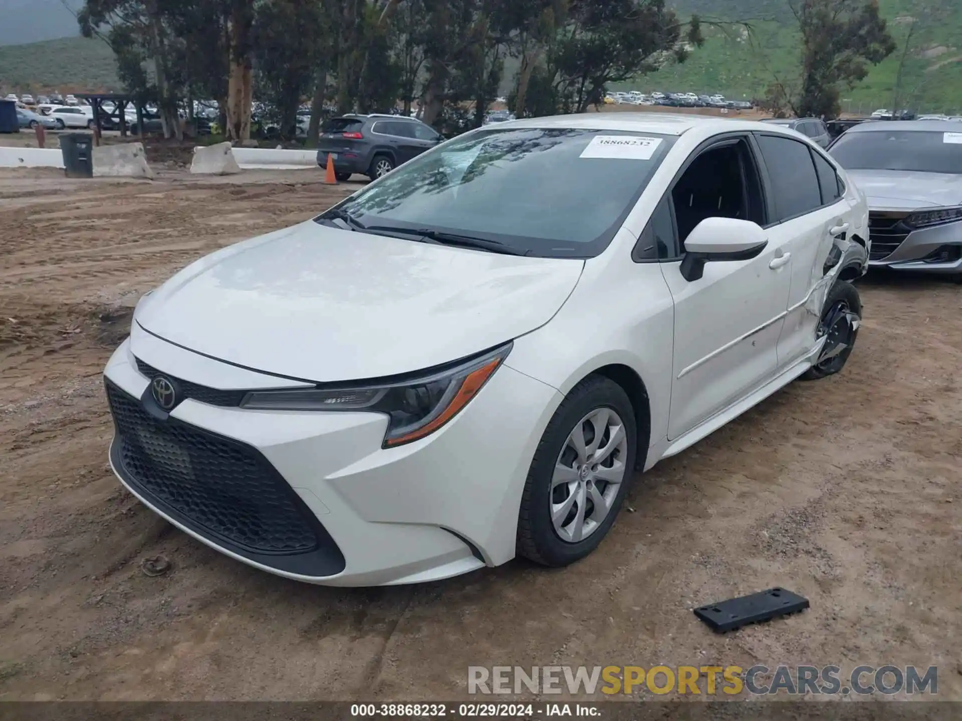 2 Photograph of a damaged car JTDEPMAE3MJ134987 TOYOTA COROLLA 2021