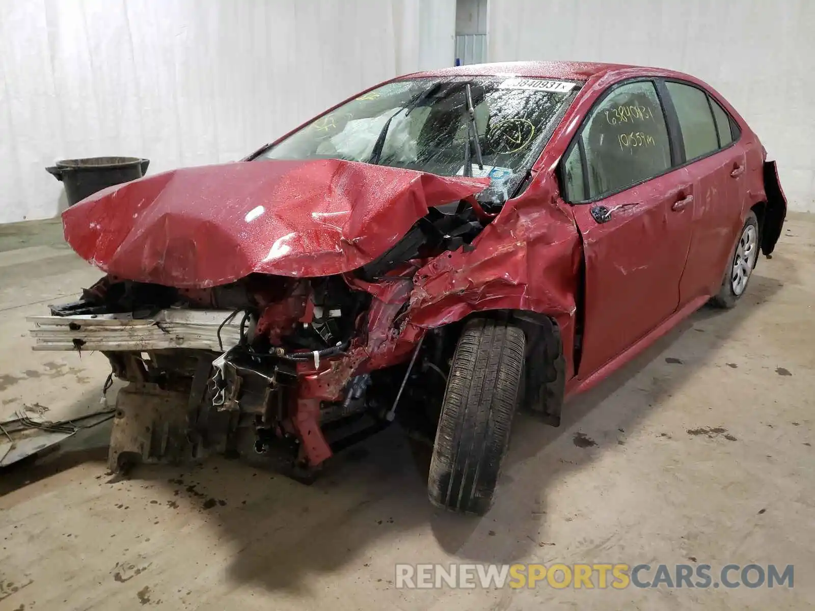 2 Photograph of a damaged car JTDEPMAE3MJ135363 TOYOTA COROLLA 2021