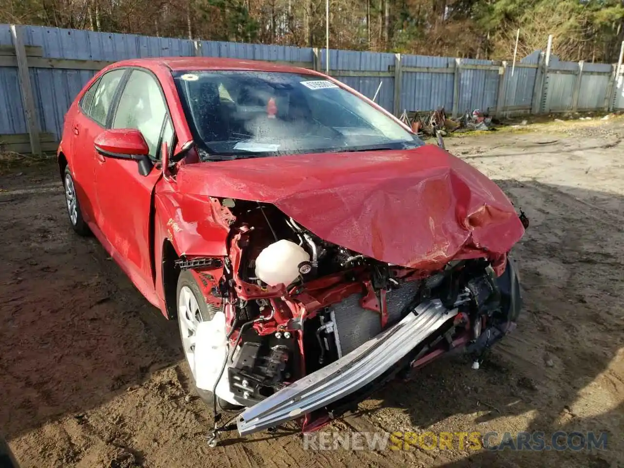 1 Photograph of a damaged car JTDEPMAE3MJ135718 TOYOTA COROLLA 2021