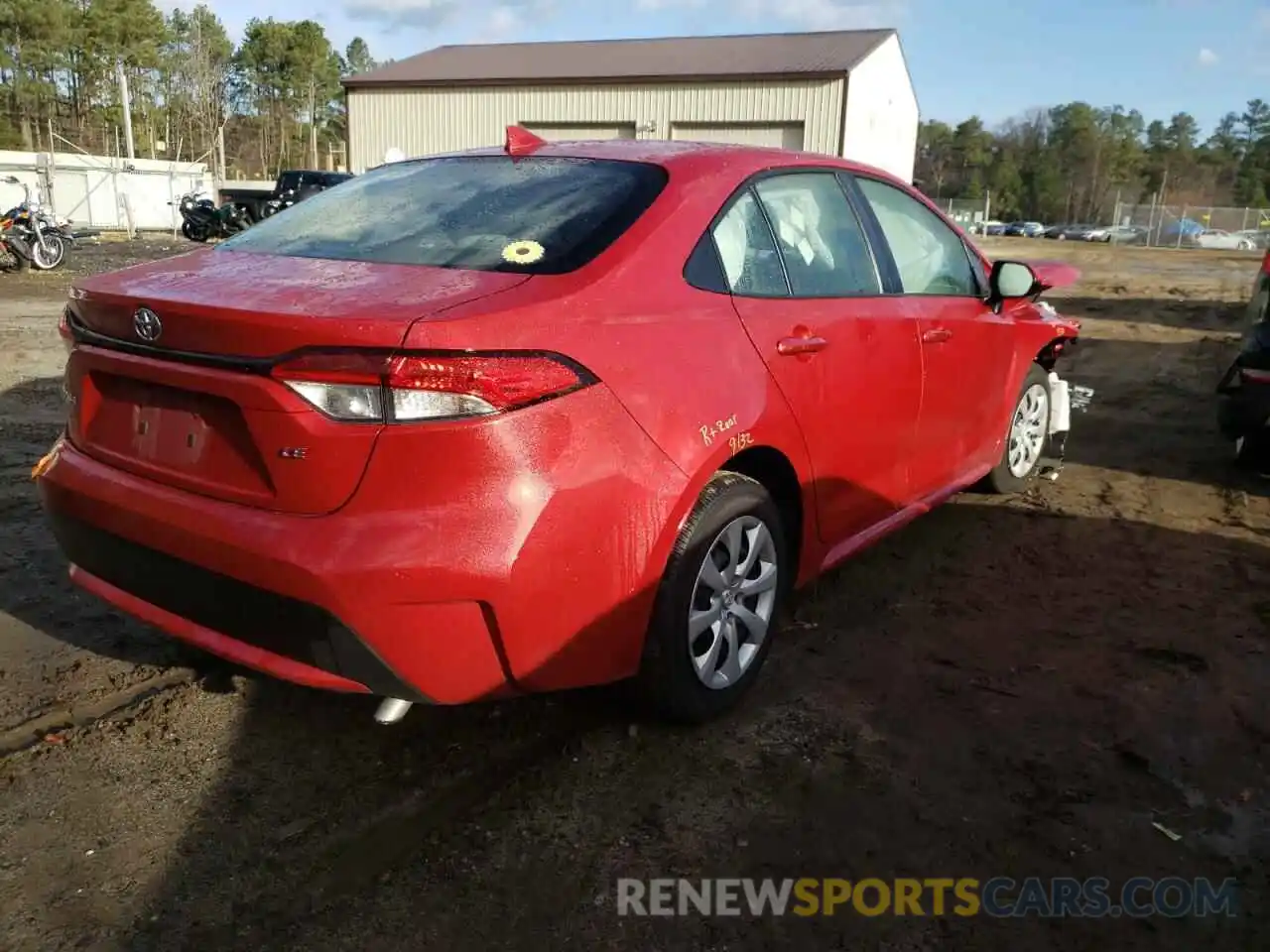 4 Photograph of a damaged car JTDEPMAE3MJ135718 TOYOTA COROLLA 2021