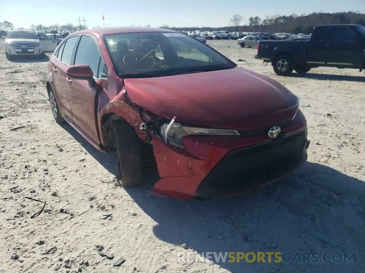 1 Photograph of a damaged car JTDEPMAE3MJ136156 TOYOTA COROLLA 2021