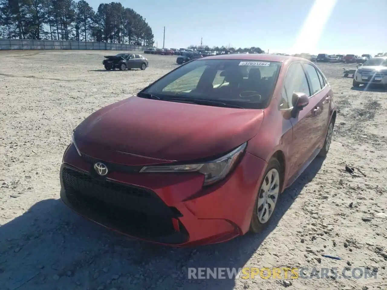 2 Photograph of a damaged car JTDEPMAE3MJ136156 TOYOTA COROLLA 2021