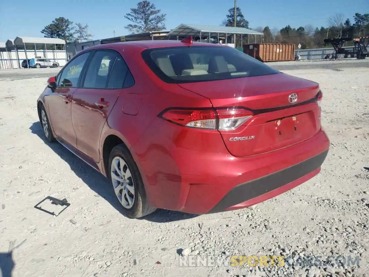 3 Photograph of a damaged car JTDEPMAE3MJ136156 TOYOTA COROLLA 2021