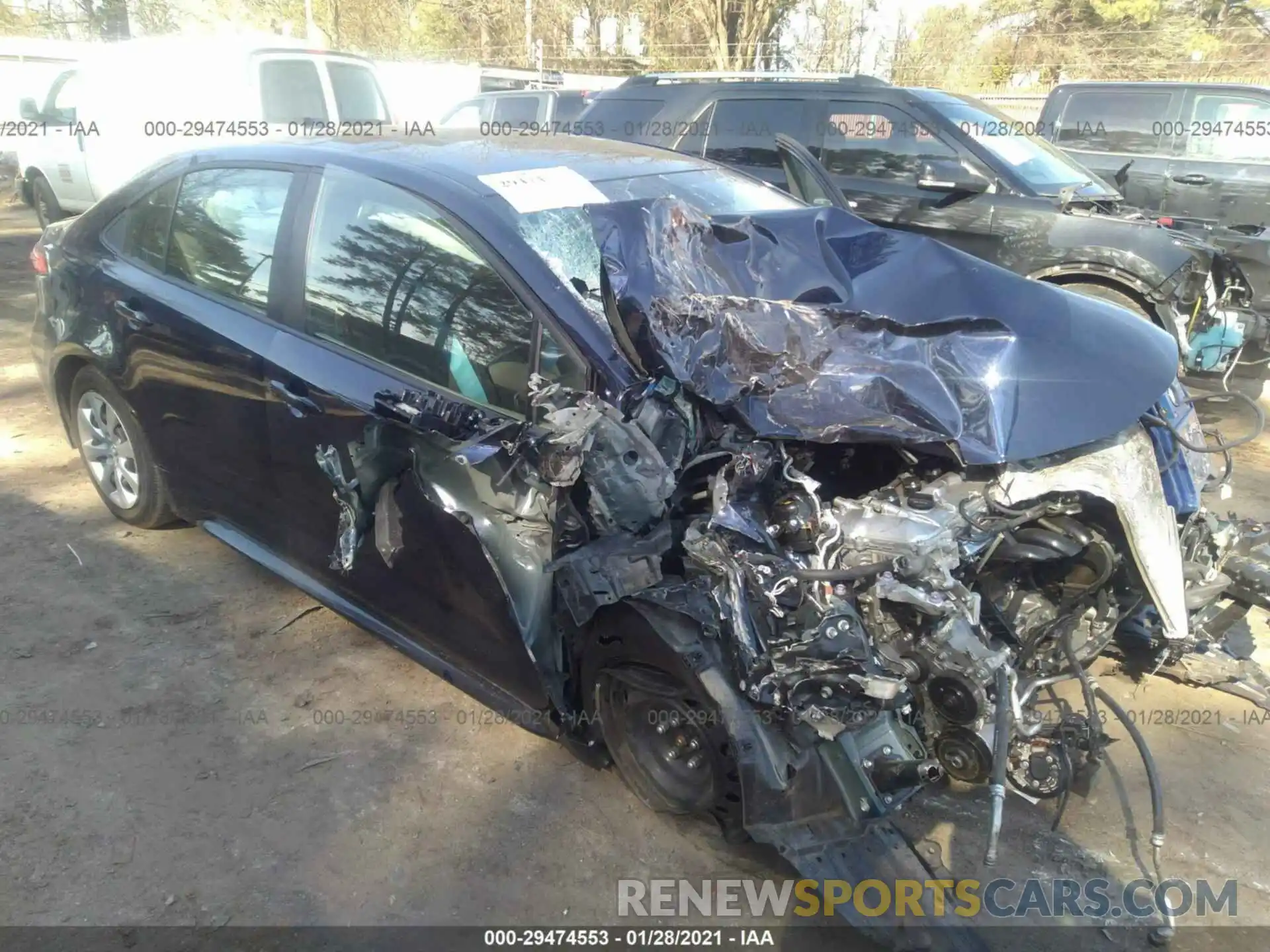 1 Photograph of a damaged car JTDEPMAE3MJ136660 TOYOTA COROLLA 2021