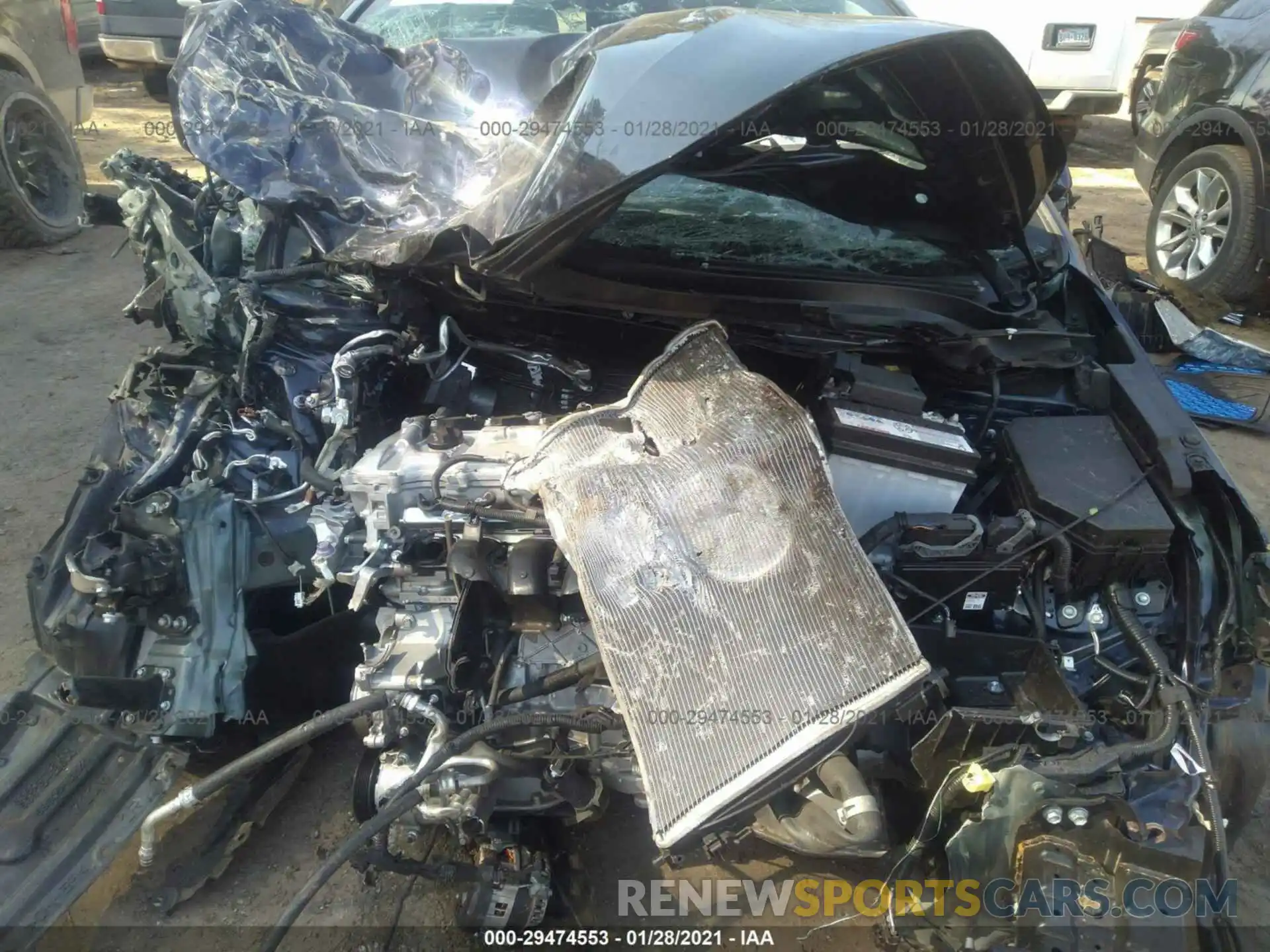 10 Фотография поврежденного автомобиля JTDEPMAE3MJ136660 TOYOTA COROLLA 2021