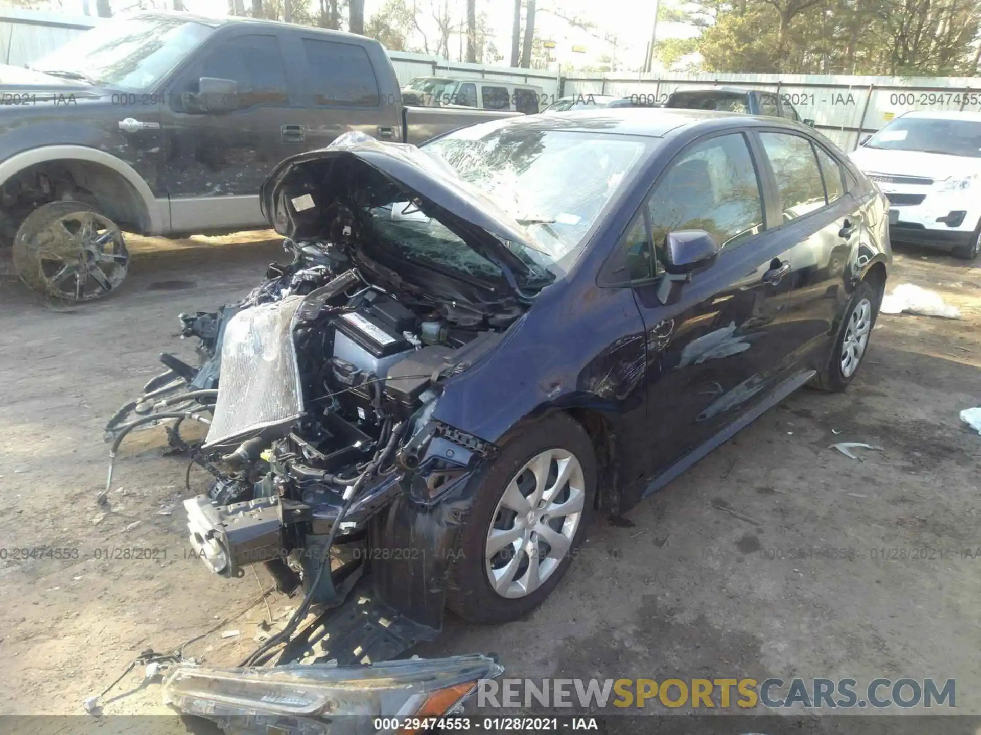 2 Photograph of a damaged car JTDEPMAE3MJ136660 TOYOTA COROLLA 2021