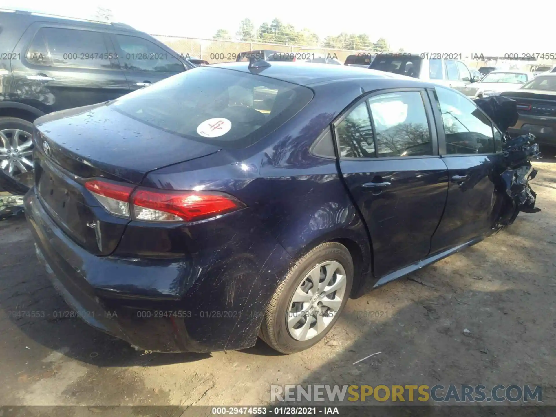 4 Photograph of a damaged car JTDEPMAE3MJ136660 TOYOTA COROLLA 2021