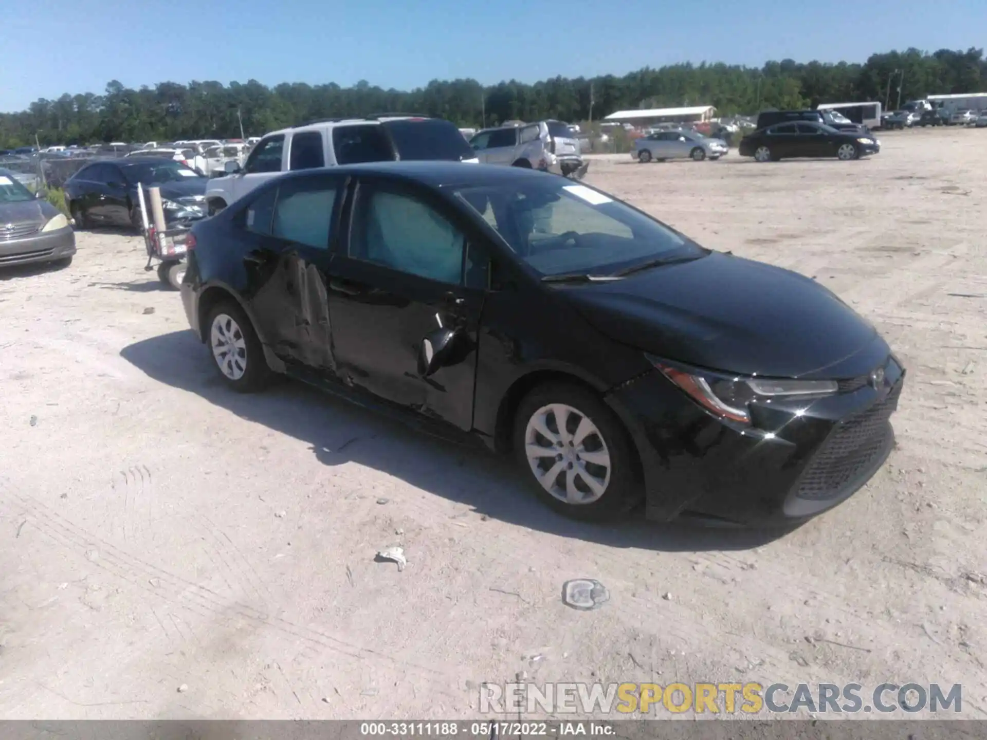 1 Photograph of a damaged car JTDEPMAE3MJ140028 TOYOTA COROLLA 2021