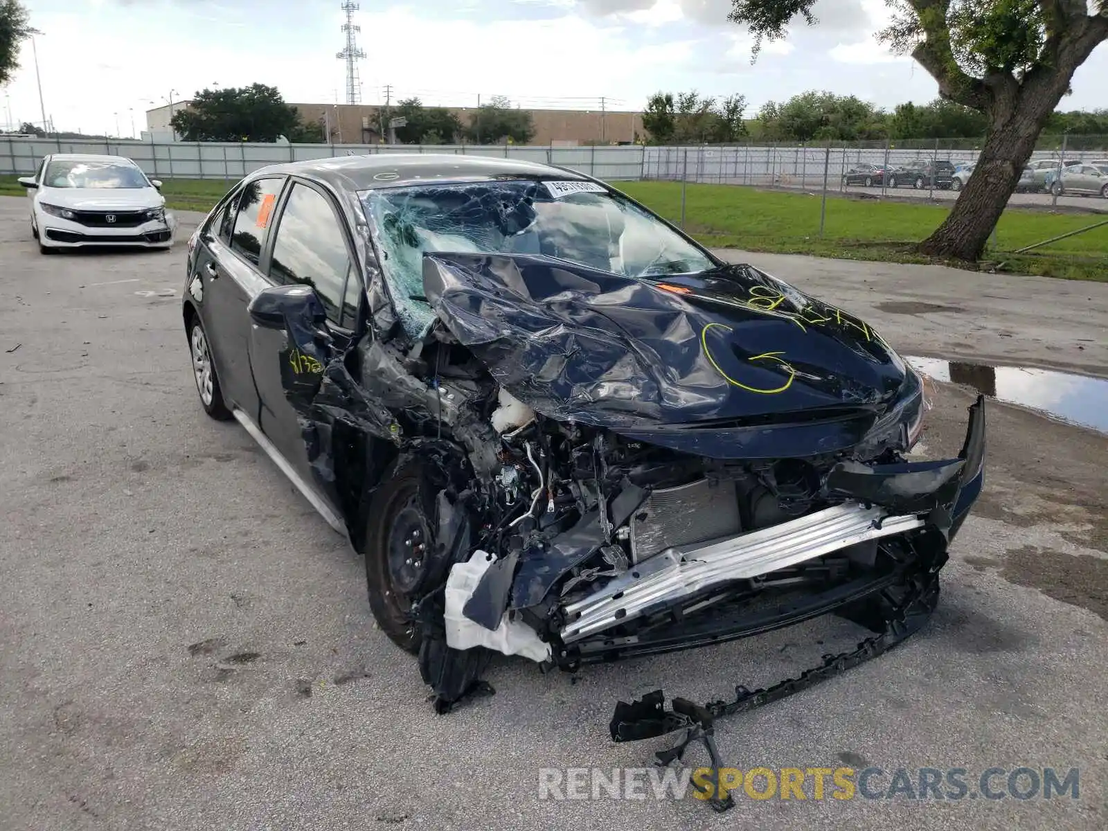 1 Photograph of a damaged car JTDEPMAE3MJ140840 TOYOTA COROLLA 2021