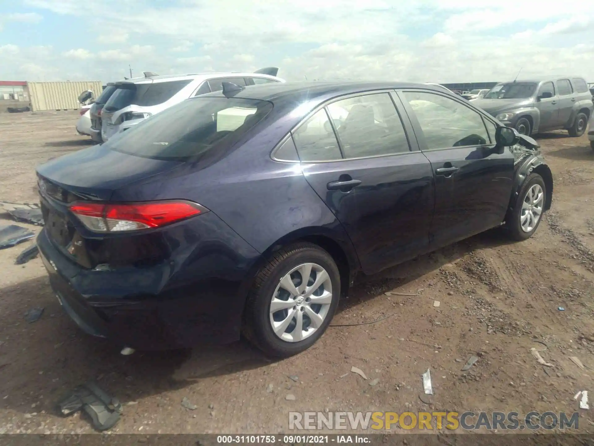 4 Photograph of a damaged car JTDEPMAE3MJ141177 TOYOTA COROLLA 2021