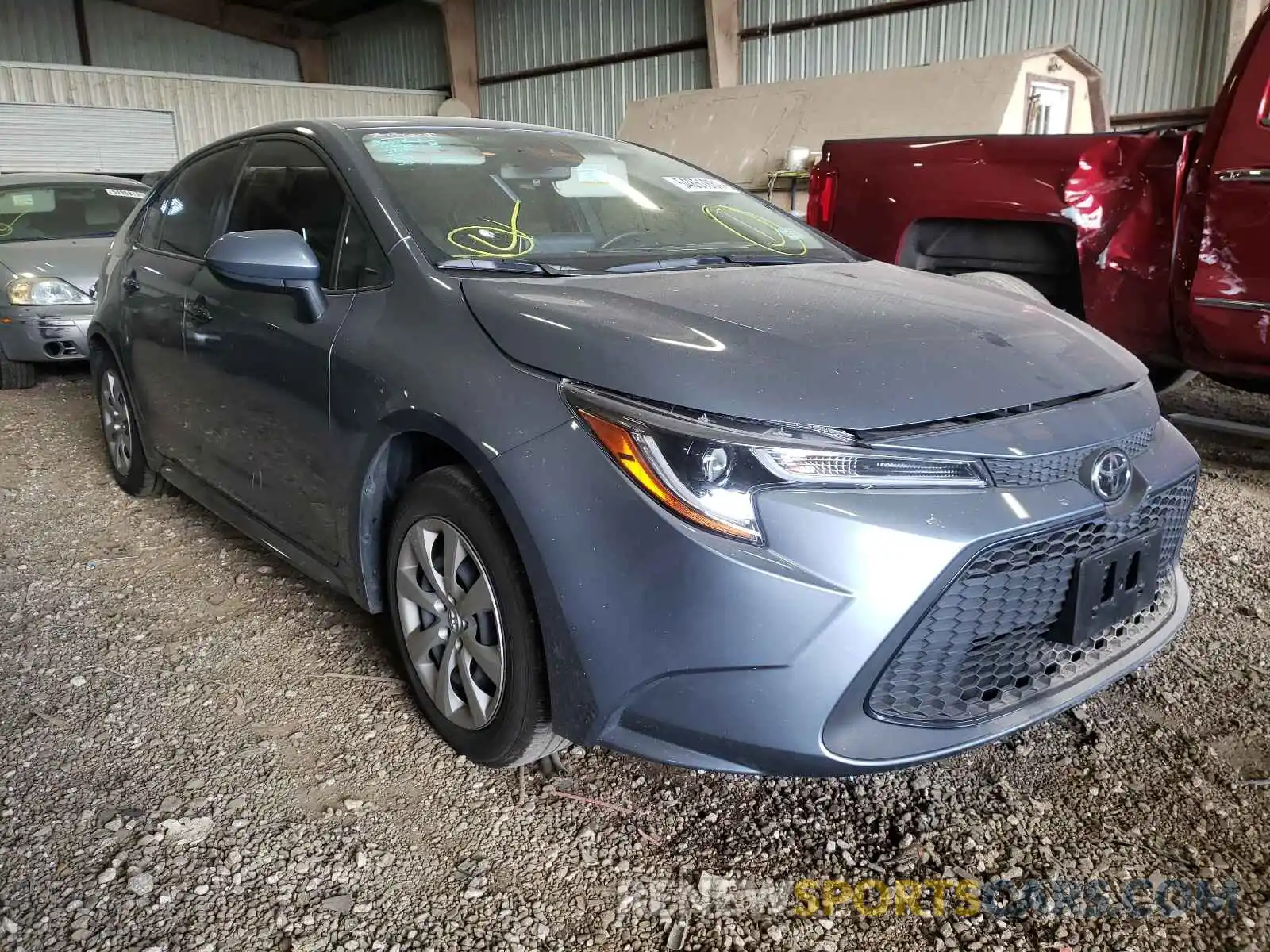 1 Photograph of a damaged car JTDEPMAE3MJ141261 TOYOTA COROLLA 2021