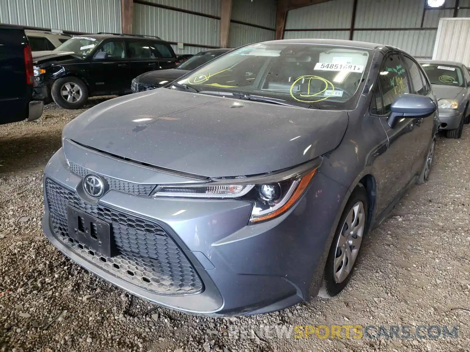 2 Photograph of a damaged car JTDEPMAE3MJ141261 TOYOTA COROLLA 2021