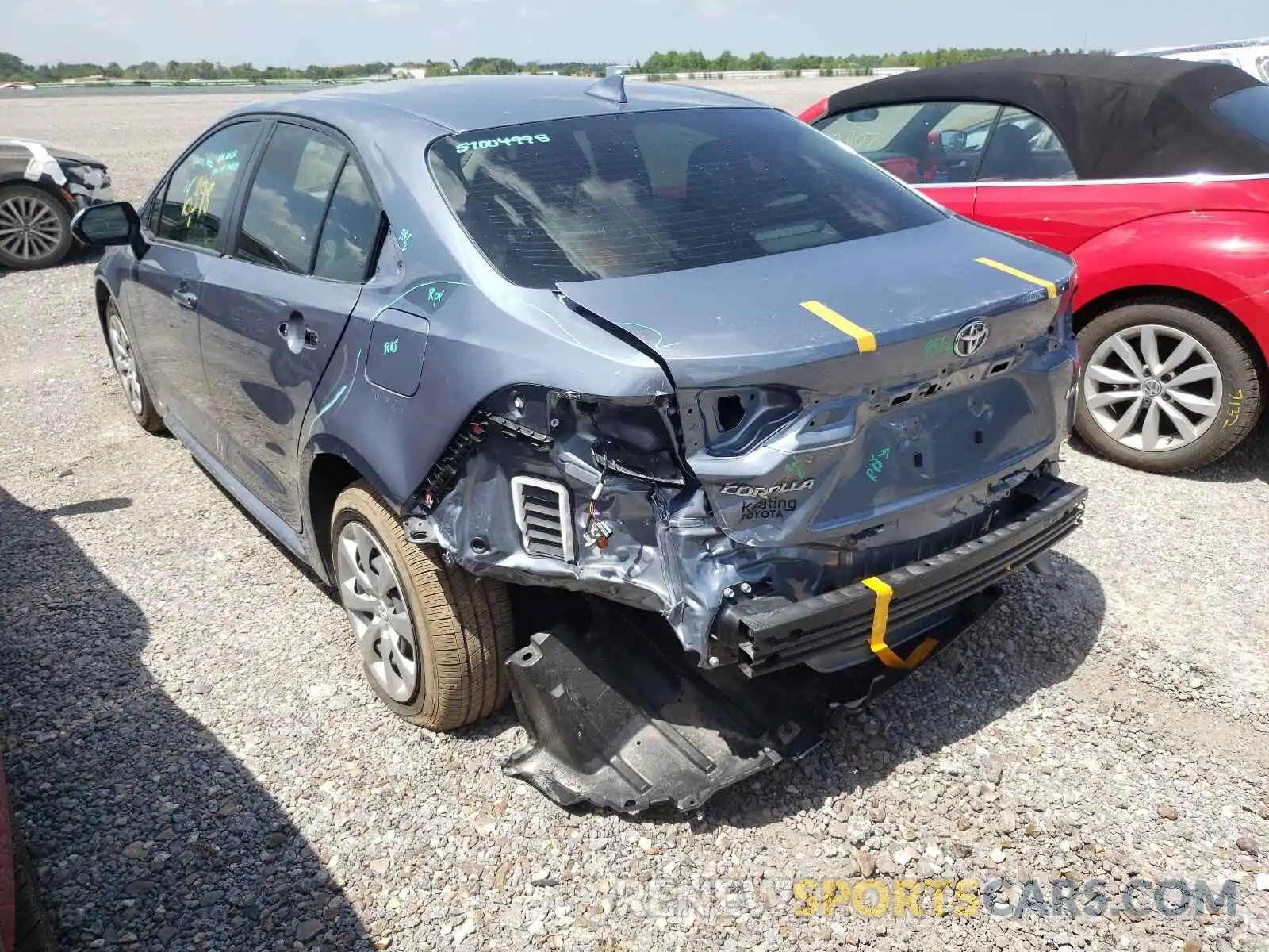 3 Photograph of a damaged car JTDEPMAE3MJ141261 TOYOTA COROLLA 2021