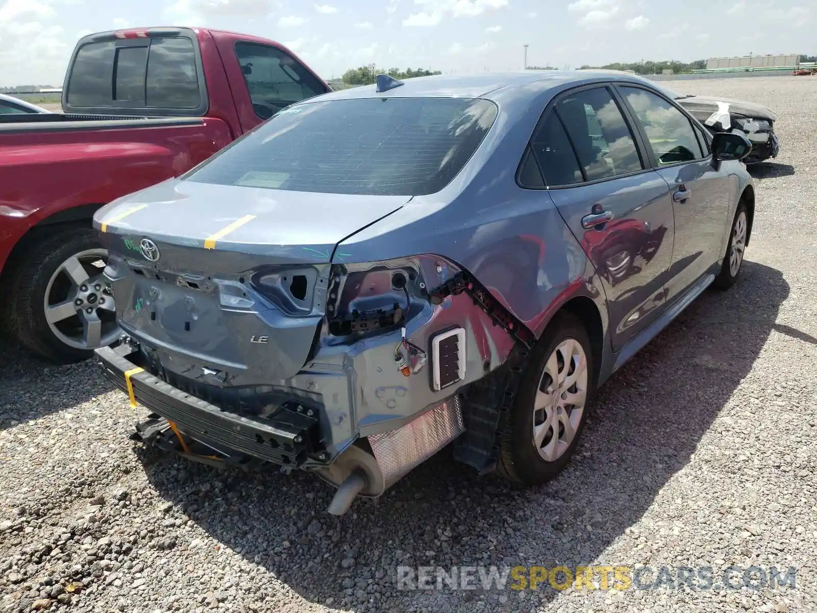 4 Photograph of a damaged car JTDEPMAE3MJ141261 TOYOTA COROLLA 2021