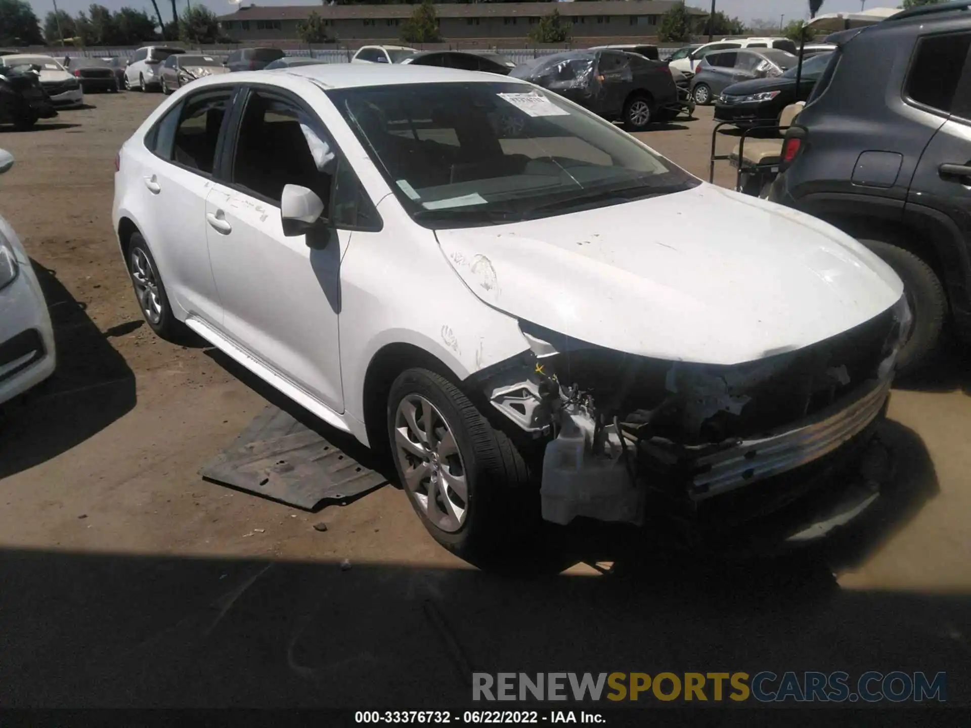 1 Photograph of a damaged car JTDEPMAE3MJ141812 TOYOTA COROLLA 2021