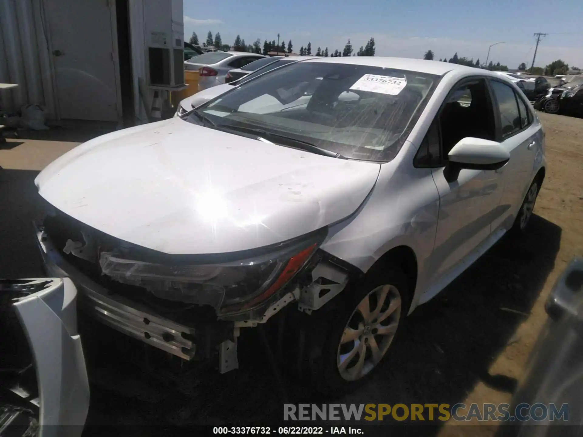 2 Photograph of a damaged car JTDEPMAE3MJ141812 TOYOTA COROLLA 2021