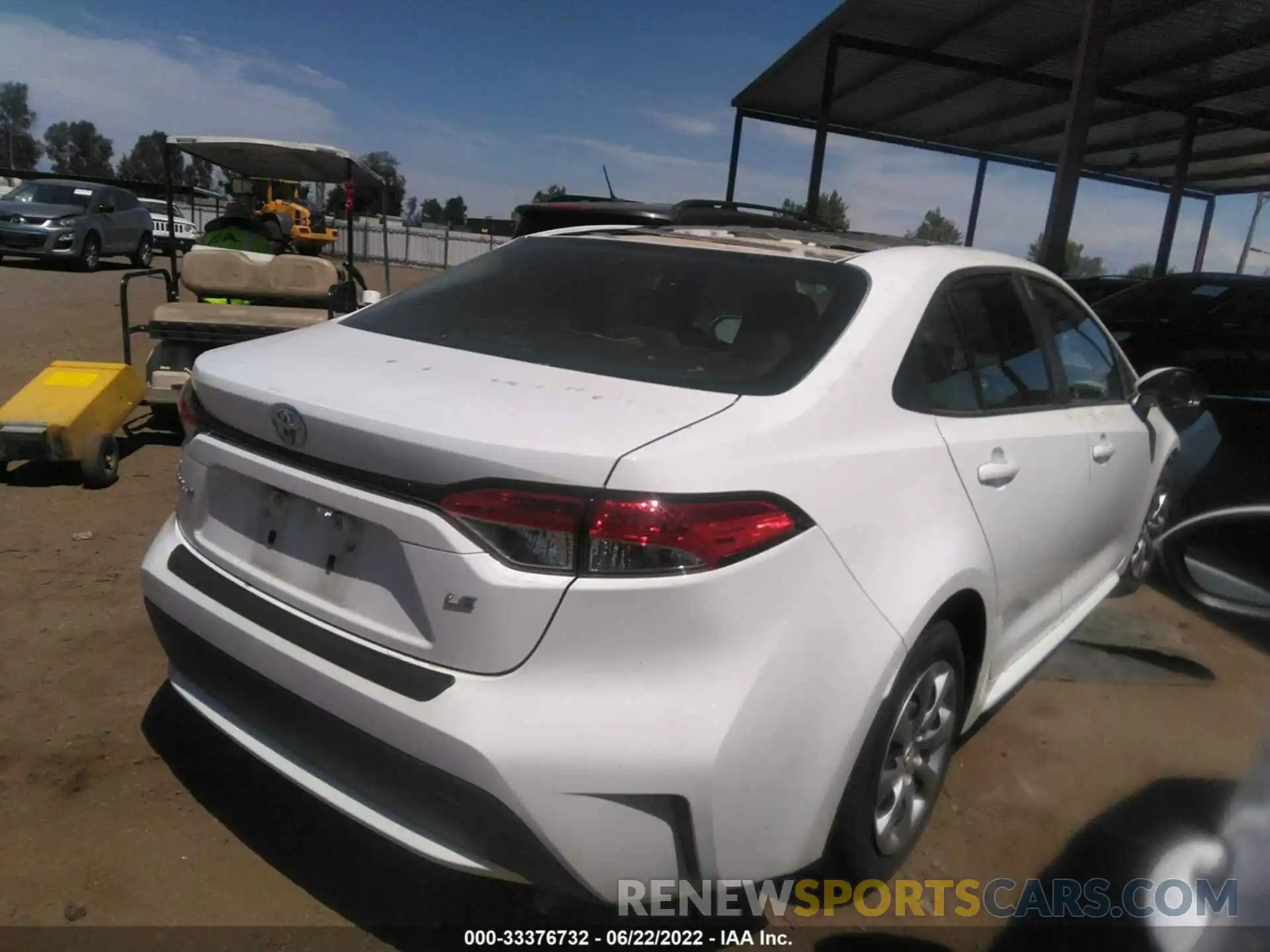 4 Photograph of a damaged car JTDEPMAE3MJ141812 TOYOTA COROLLA 2021