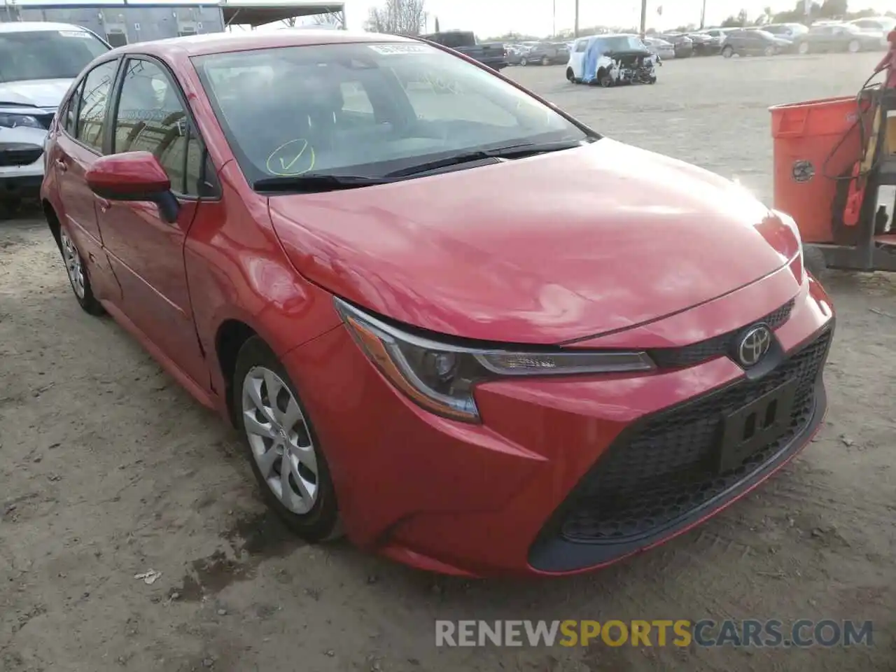 1 Photograph of a damaged car JTDEPMAE3MJ142121 TOYOTA COROLLA 2021