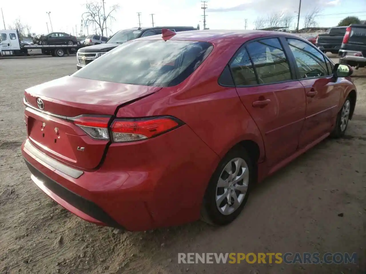 4 Photograph of a damaged car JTDEPMAE3MJ142121 TOYOTA COROLLA 2021