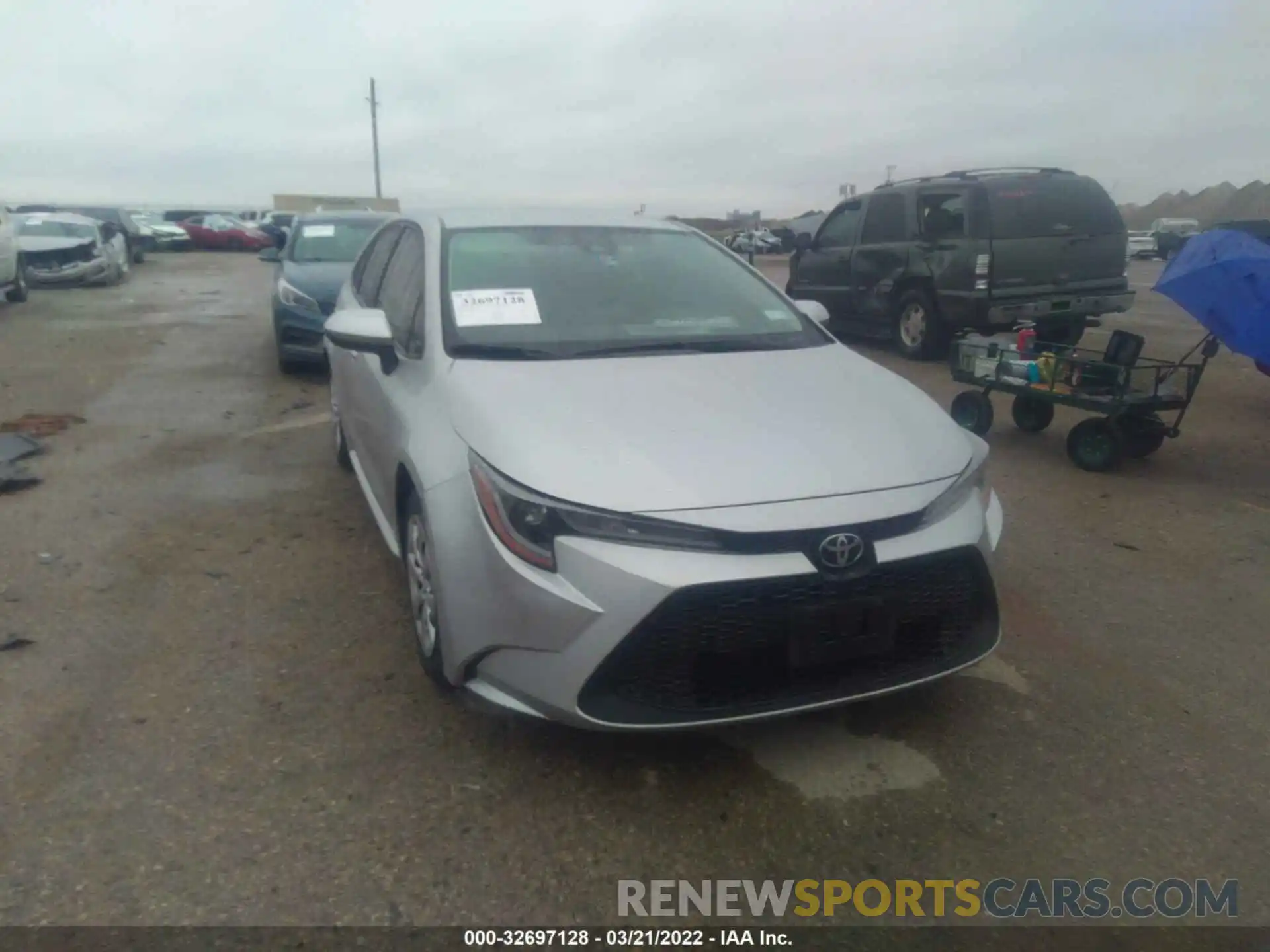 1 Photograph of a damaged car JTDEPMAE3MJ142572 TOYOTA COROLLA 2021