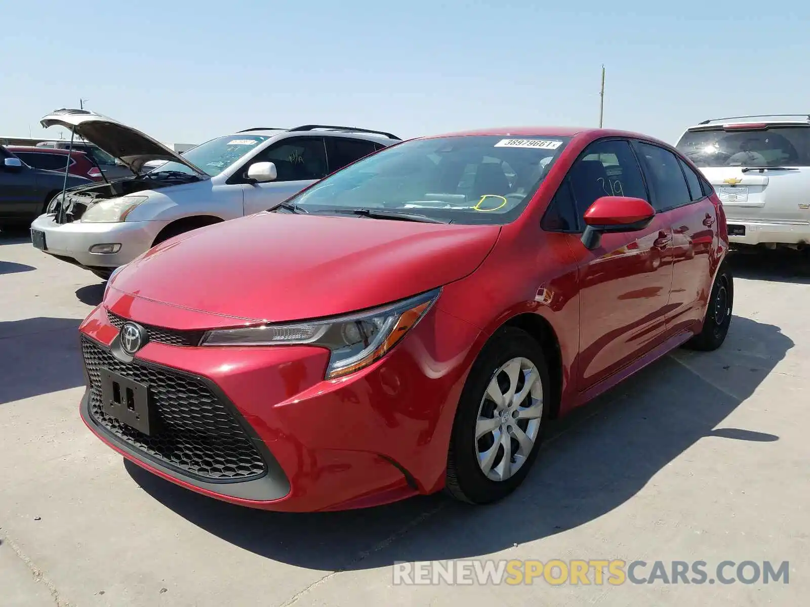 2 Photograph of a damaged car JTDEPMAE3MJ145214 TOYOTA COROLLA 2021