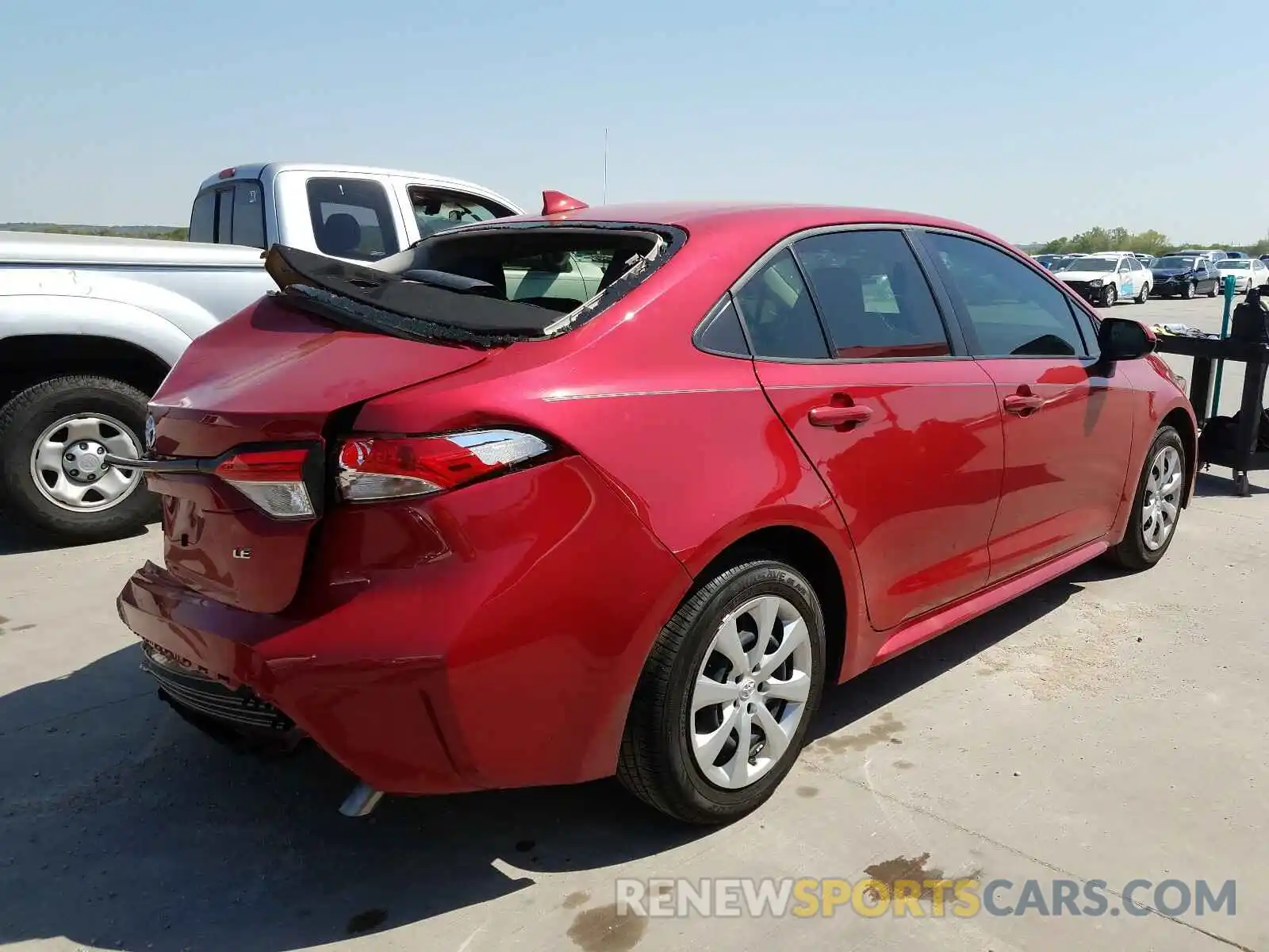 4 Photograph of a damaged car JTDEPMAE3MJ145214 TOYOTA COROLLA 2021