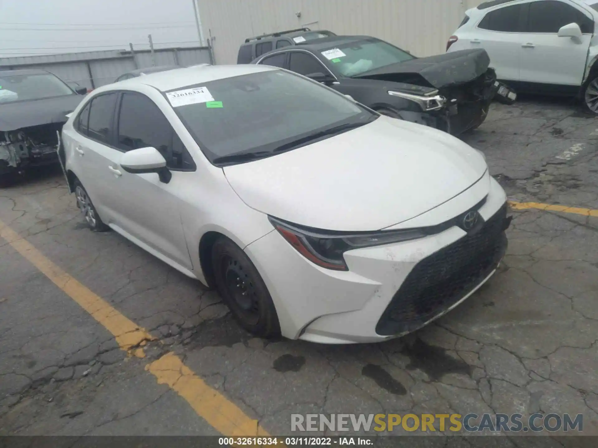 1 Photograph of a damaged car JTDEPMAE3MJ145293 TOYOTA COROLLA 2021