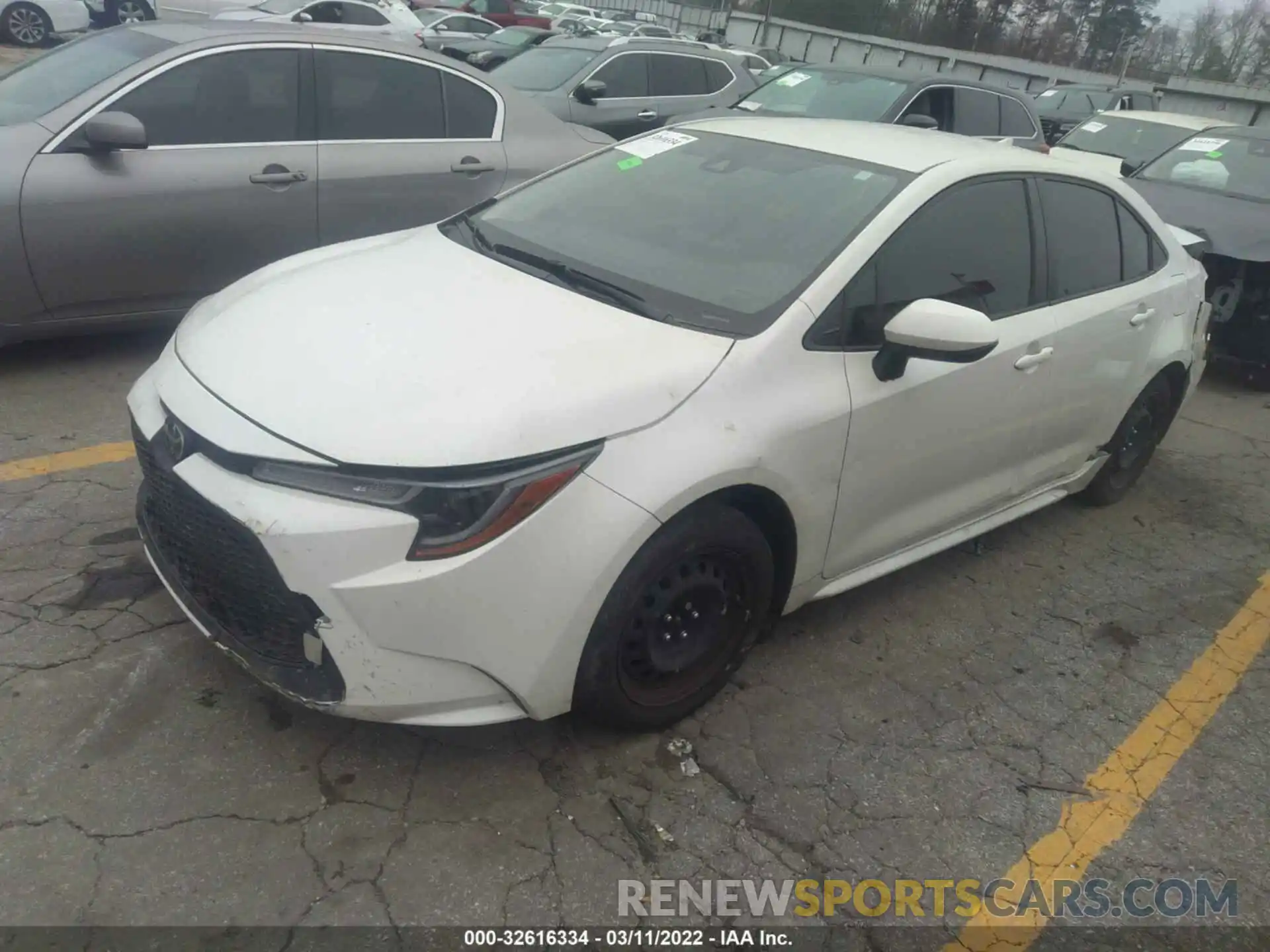 2 Photograph of a damaged car JTDEPMAE3MJ145293 TOYOTA COROLLA 2021