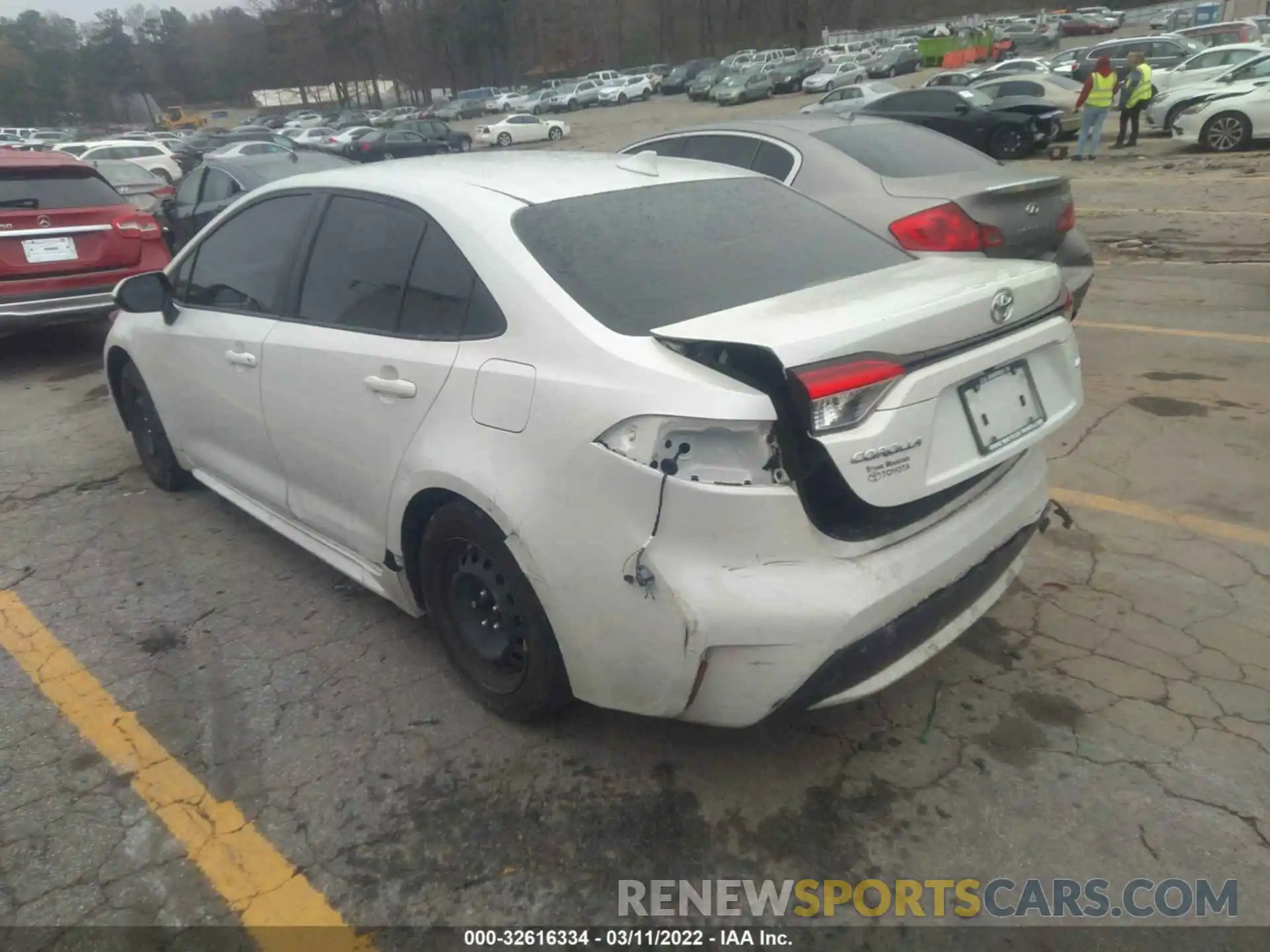 3 Photograph of a damaged car JTDEPMAE3MJ145293 TOYOTA COROLLA 2021