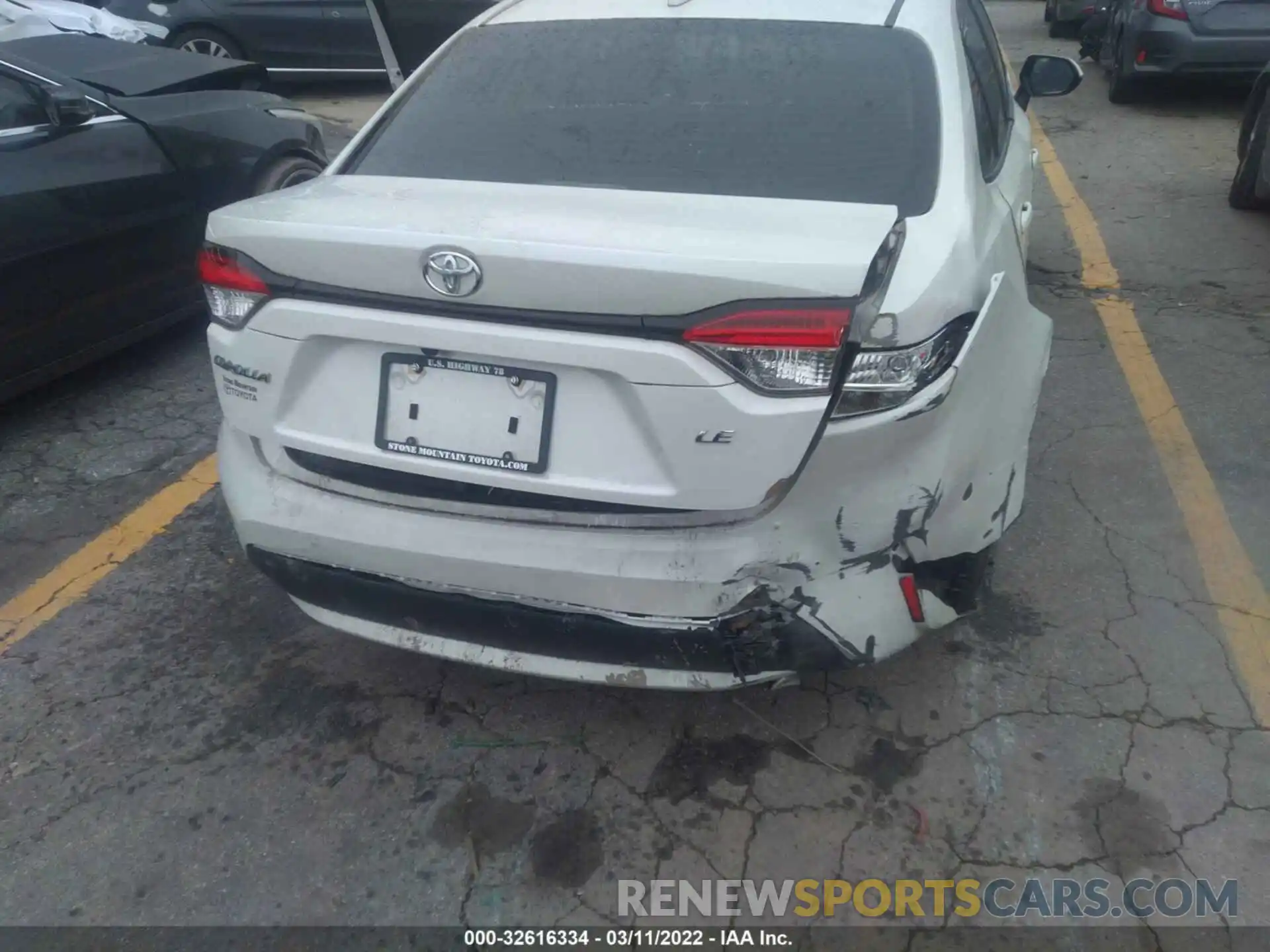 6 Photograph of a damaged car JTDEPMAE3MJ145293 TOYOTA COROLLA 2021