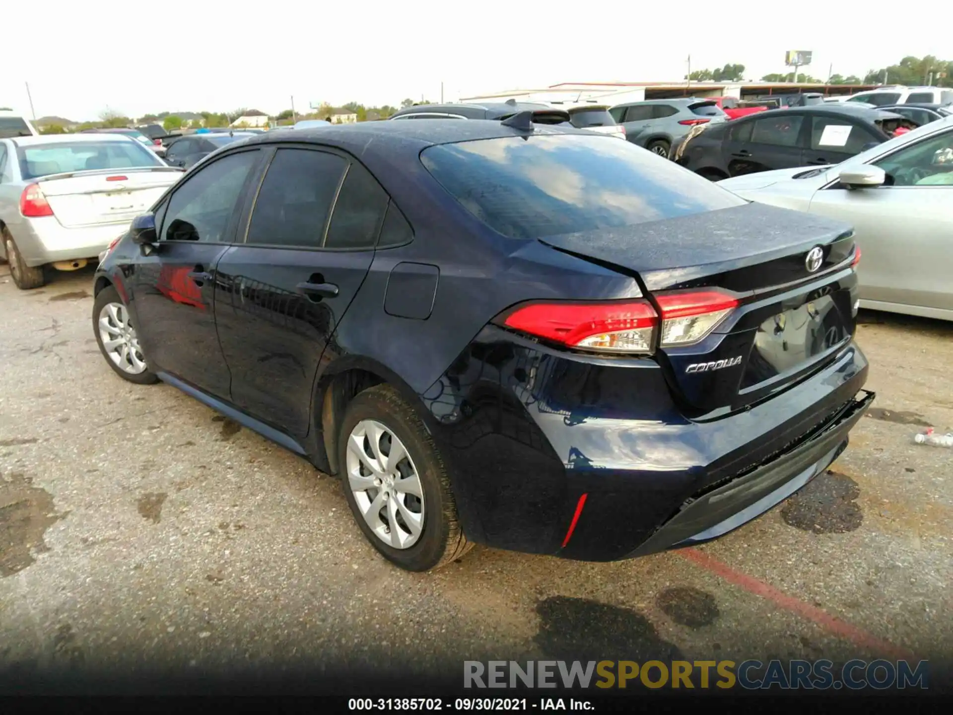 3 Photograph of a damaged car JTDEPMAE3MJ146976 TOYOTA COROLLA 2021