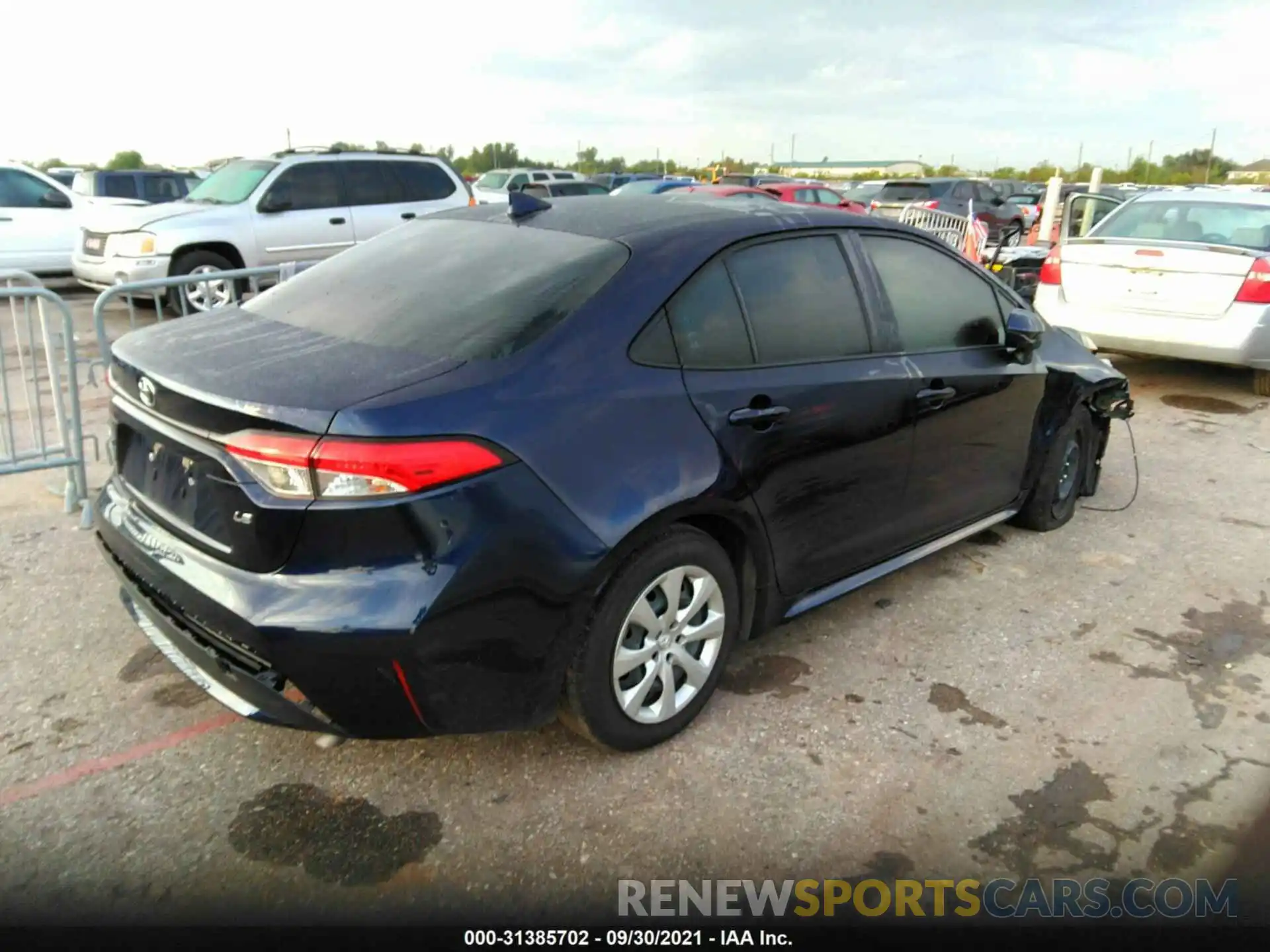 4 Photograph of a damaged car JTDEPMAE3MJ146976 TOYOTA COROLLA 2021