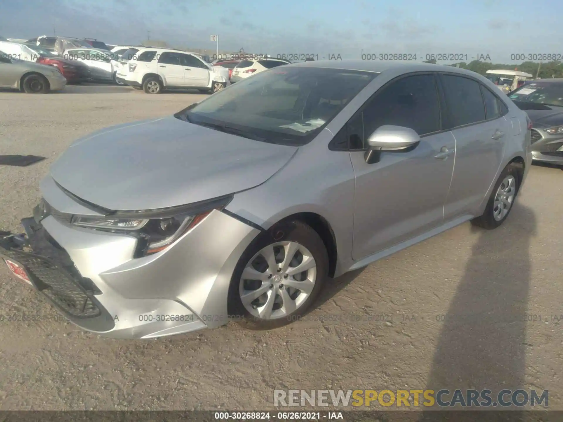 2 Photograph of a damaged car JTDEPMAE3MJ147335 TOYOTA COROLLA 2021