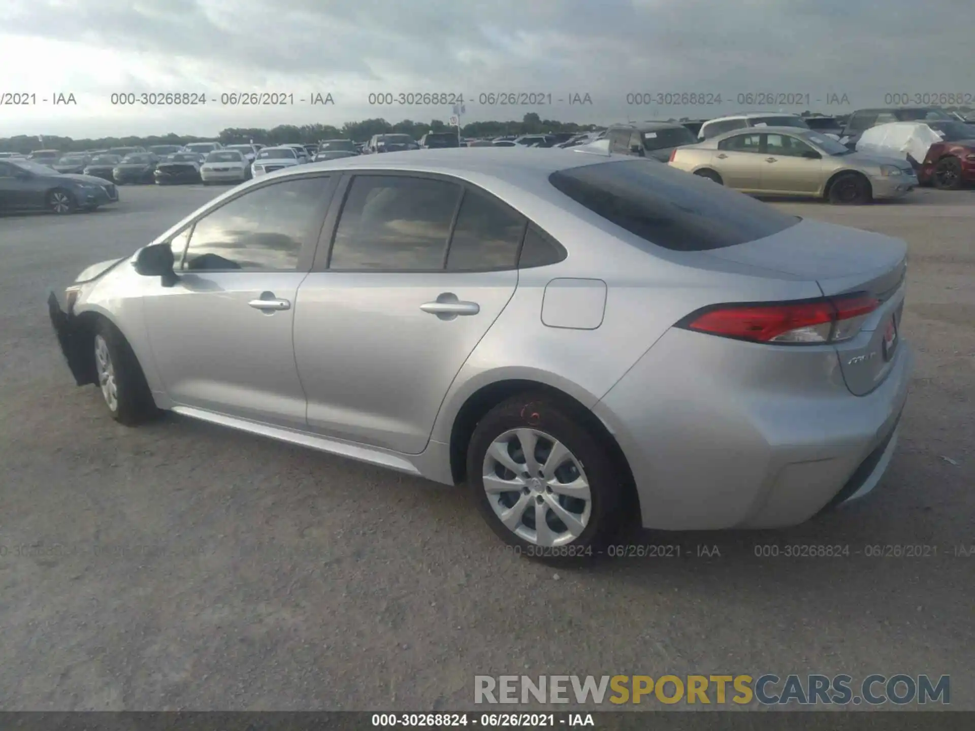 3 Photograph of a damaged car JTDEPMAE3MJ147335 TOYOTA COROLLA 2021