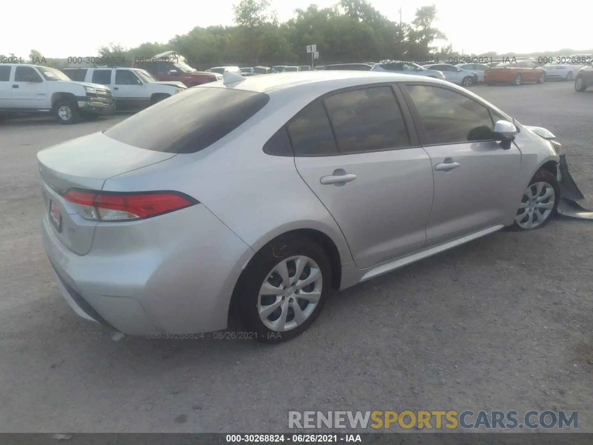 4 Photograph of a damaged car JTDEPMAE3MJ147335 TOYOTA COROLLA 2021