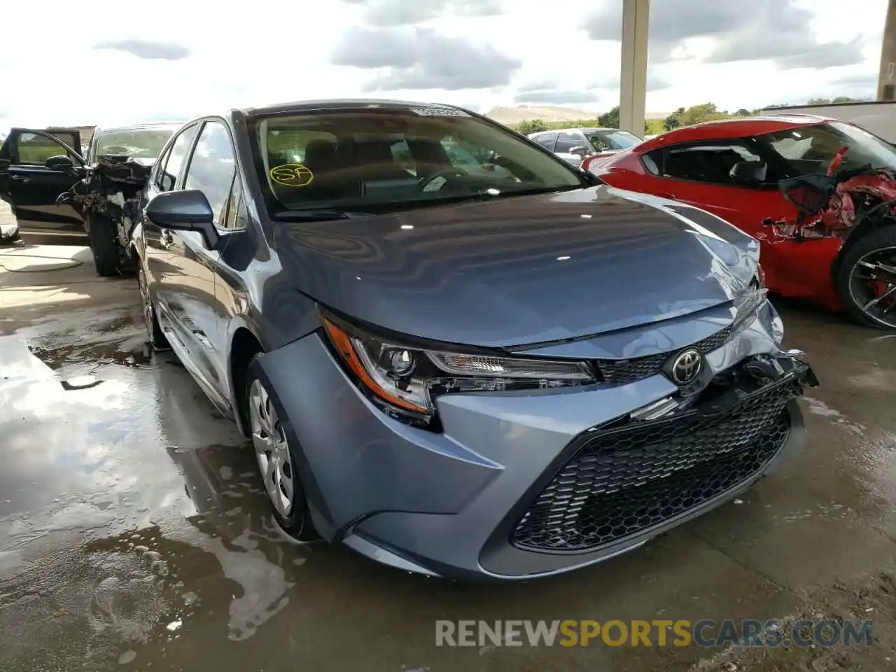 1 Photograph of a damaged car JTDEPMAE3MJ147609 TOYOTA COROLLA 2021